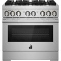 JennAir  RISE 5.1 Cu. Ft. Self-Cleaning Freestanding Dual Fuel Convection Range - Stainless Steel