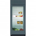 Sub-Zero - Classic 23.3 Cu. Ft. Built-In Refrigerator with Glass Door - Custom Panel Ready