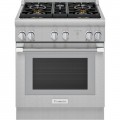 Thermador - ProHarmony 4.4 Cu. Ft. Freestanding Dual Fuel Convection Range with Self-Cleaning and 4 Star Burners - Stainless Steel