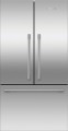Fisher & Paykel - 20.1 cu. Ft. French Dorr Refrigerator Bottom- Freezer, Ice - Stainless Steel