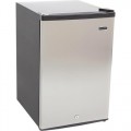 Whynter - 2.1 cu. ft. Energy Star Stainless Steel Upright Freezer with Lock - Black, Stainless Steel