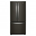 Whirlpool - 22 cu. ft. French Door Refrigerator with Humidity-Controlled Crispers - Black Stainless Steel
