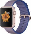 Apple - Apple Watch Sport 38mm Rose Gold Aluminum Case - Royal Blue Woven Nylon Band