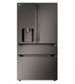 LG  28.6 Cu. Ft. 4-Door French Door Smart Refrigerator with Full-Convert Drawer - Black Stainless Steel
