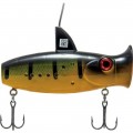 Eco-Popper - Digital Fishing Lure with Wireless Underwater Live Video Camera - Yellow/Black/Green