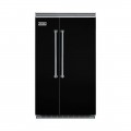 Viking - Professional 5 Series Quiet Cool 29.1 Cu. Ft. Side-by-Side Built-In Refrigerator - Black