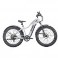 GoTrax - Tundra Step Over Ebike w/ 43 mile Max Operating Range and 20 MPH Max Speed - Silver