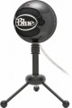 Blue Microphones - Snowball USB Cardioid and Omnidirectional Electret Condenser Vocal Microphone - Black