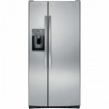 GE - 23.2 Cu. Ft. Side-by-Side Refrigerator - Stainless steel