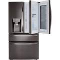 LG - 29.5 Cu. Ft. 4-Door French Door Refrigerator with InstaView Door-in-Door and Craft Ice - PrintProof Black Stainless Steel