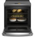 GE Profile - 5.3 Cu. Ft. Slide-In Electric Induction True Convection Range with No Preheat Air Fry and WiFi - Stainless Steel