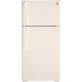 GE - 15.6 Cu. Ft. Top-Freezer Refrigerator - Bisque