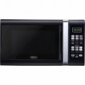 Bella - 1.1 Cu. Ft. Family-Size Microwave - Black with Chrome