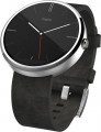 Motorola - Moto 360 Smart Watch for Android Devices 4.3 or Higher - Gray Leather