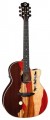 Luna - Vista Mustang A/E 6-String Full-Size Grand Auditorium Guitar - Multicolor